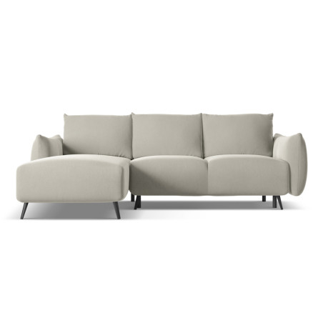 Sofa d'angle convertible Malie Velours Pearl