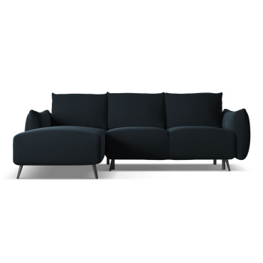 Sofa d'angle convertible Malie Velours Royal blue