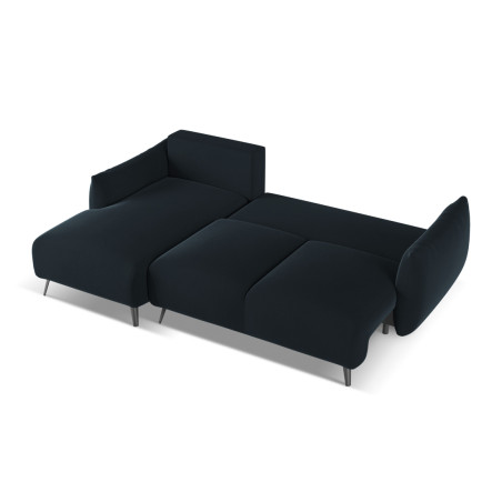 Sofa d'angle convertible Malie Velours Royal blue