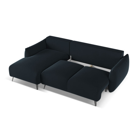 Sofa d'angle convertible Malie Velours Royal blue