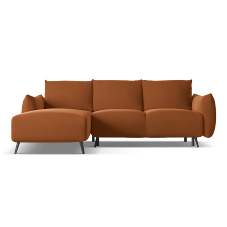 Sofa d'angle convertible Malie Velours Terracotta