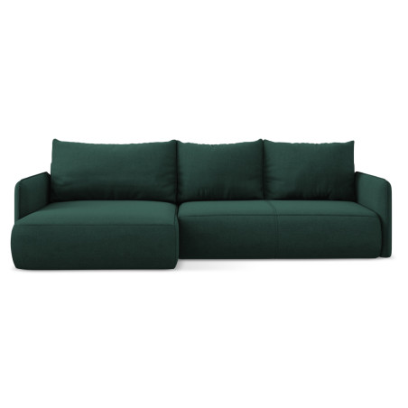 Sofa d'angle convertible Nanea Tissu Bottle green 240x148x86