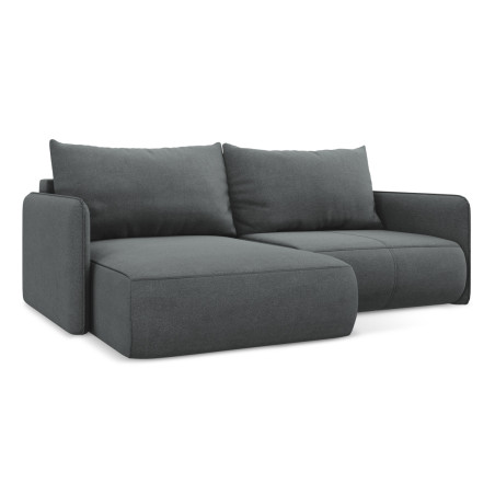 Sofa d'angle convertible Nanea Tissu Gray 207x148x86