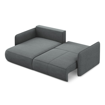 Sofa d'angle convertible Nanea Tissu Gray 207x148x86