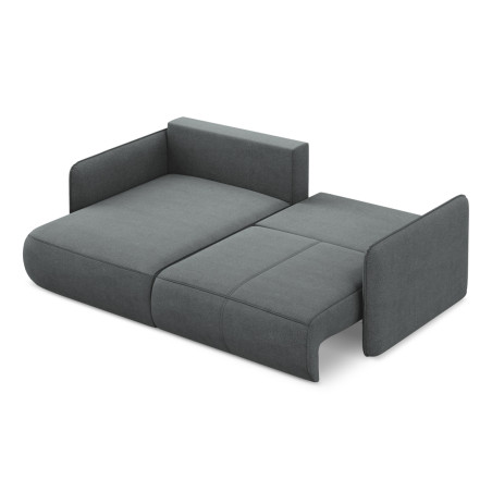 Sofa d'angle convertible Nanea Tissu Gray 207x148x86