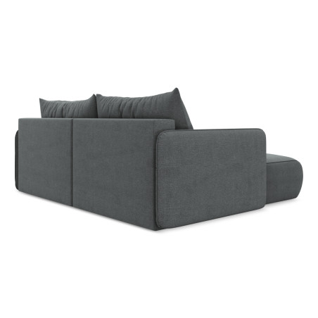 Sofa d'angle convertible Nanea Tissu Gray 207x148x86