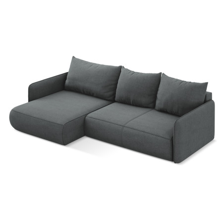 Sofa d'angle convertible Nanea Tissu Gray 240x148x86