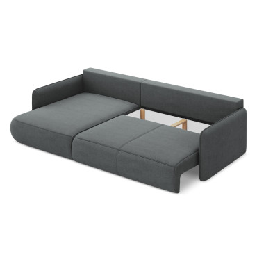 Sofa d'angle convertible Nanea Tissu Gray 240x148x86