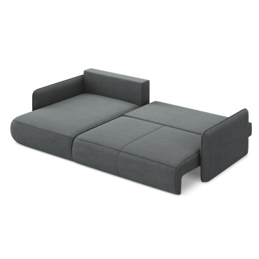 Sofa d'angle convertible Nanea Tissu Gray 240x148x86