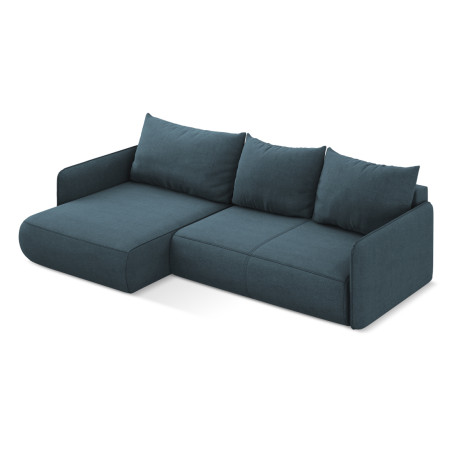 Sofa d'angle convertible Nanea Tissu Jeans 240x148x86