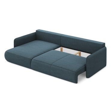 Sofa d'angle convertible Nanea Tissu Jeans 240x148x86