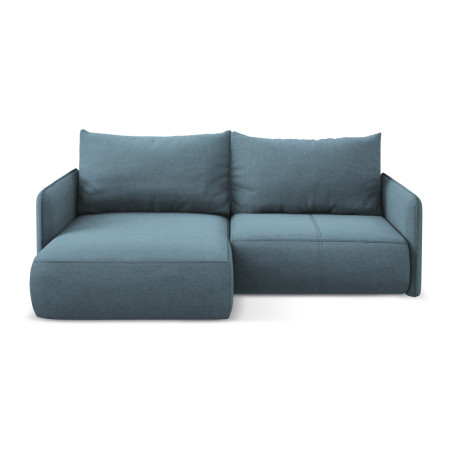 Sofa d'angle convertible Nanea Tissu Light blue 207x148x86