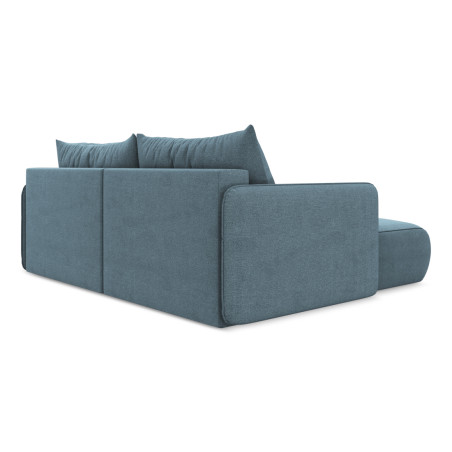 Sofa d'angle convertible Nanea Tissu Light blue 207x148x86