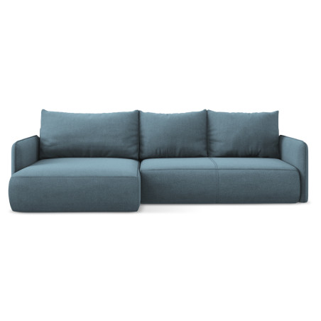 Sofa d'angle convertible Nanea Tissu Light blue 240x148x86