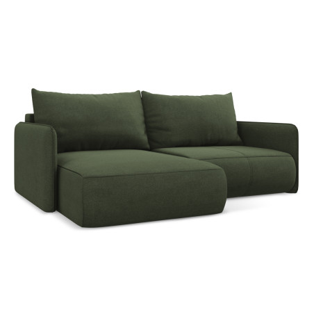 Sofa d'angle convertible Nanea Tissu Olive 207x148x86