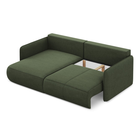 Sofa d'angle convertible Nanea Tissu Olive 207x148x86