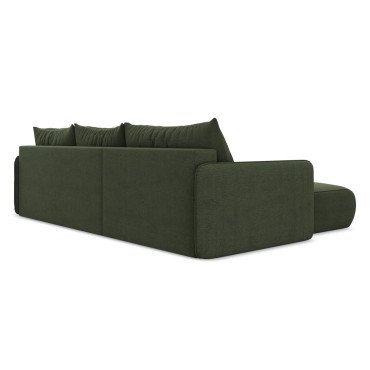 Sofa d'angle convertible Nanea Tissu Olive 240x148x86