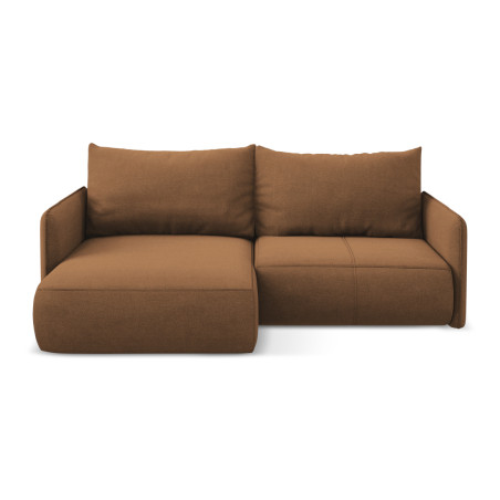 Sofa d'angle convertible Nanea Tissu Terracotta 207x148x86