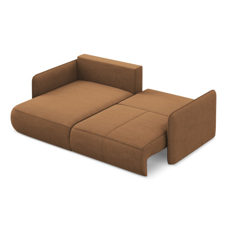 Sofa d'angle convertible Nanea Tissu Terracotta 207x148x86