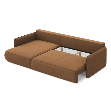 Sofa d'angle convertible Nanea Tissu Terracotta 240x148x86