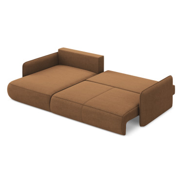 Sofa d'angle convertible Nanea Tissu Terracotta 240x148x86