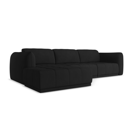 Sofa d'angle Hoku Chenille Black