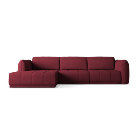 Sofa d'angle Hoku Chenille Claret