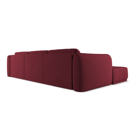 Sofa d'angle Hoku Chenille Claret