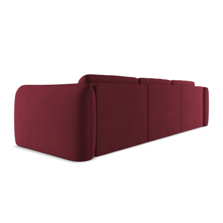 Sofa d'angle Hoku Chenille Claret