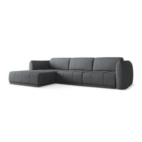 Sofa d'angle Hoku Chenille Graphite