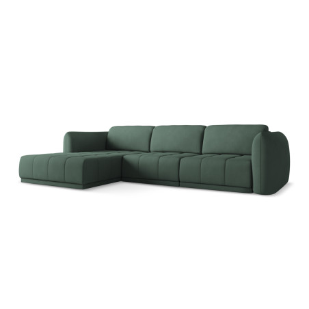 Sofa d'angle Hoku Chenille Green