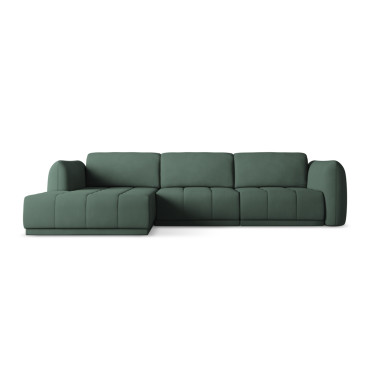 Sofa d'angle Hoku Chenille Green