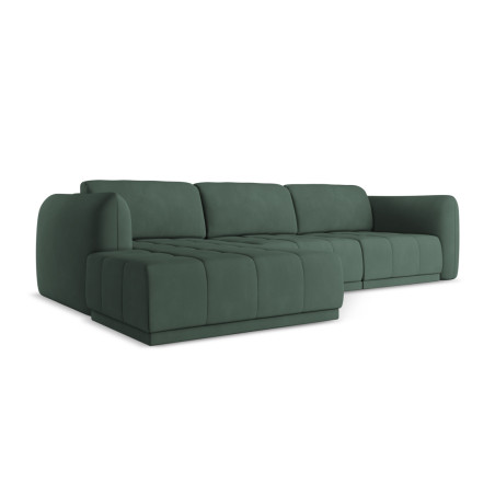 Sofa d'angle Hoku Chenille Green