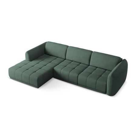 Sofa d'angle Hoku Chenille Green