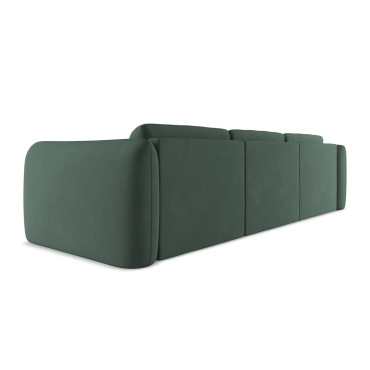 Sofa d'angle Hoku Chenille Green