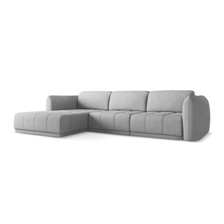 Sofa d'angle Hoku Chenille Light gray