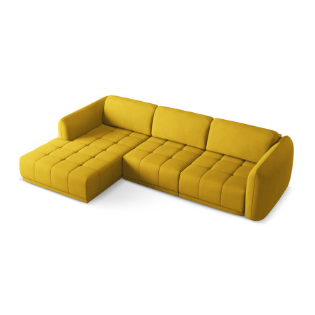 Sofa d'angle Hoku Chenille Mustard