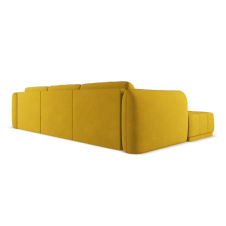 Sofa d'angle Hoku Chenille Mustard