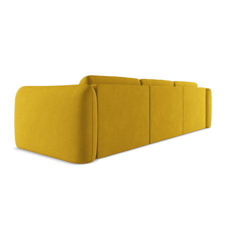 Sofa d'angle Hoku Chenille Mustard