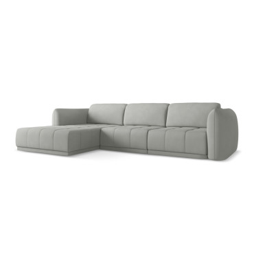 Sofa d'angle Hoku Chenille Taupe