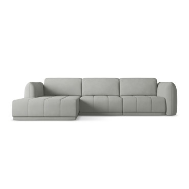 Sofa d'angle Hoku Chenille Taupe