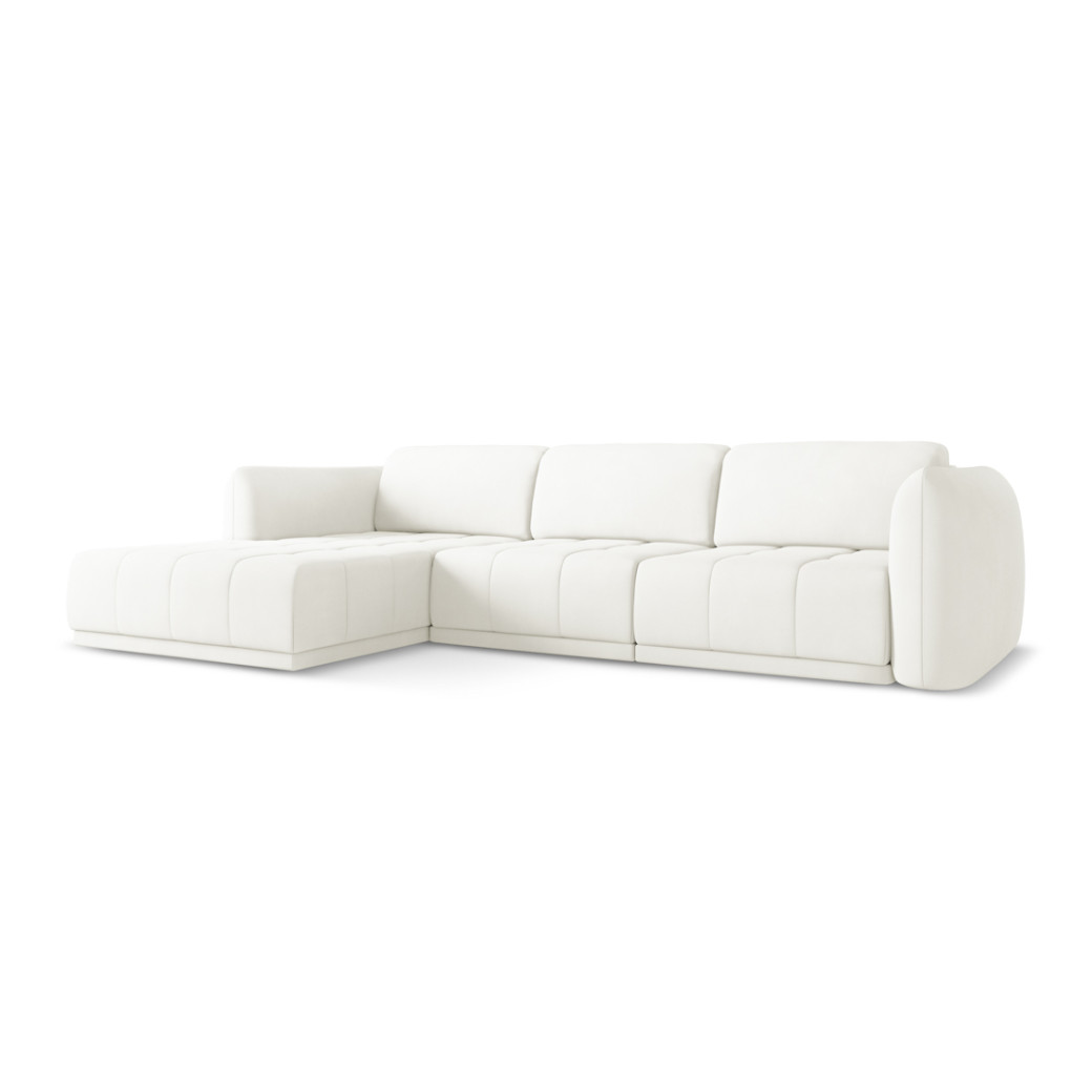 Sofa d'angle Hoku Chenille White