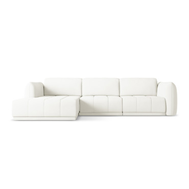 Sofa d'angle Hoku Chenille White