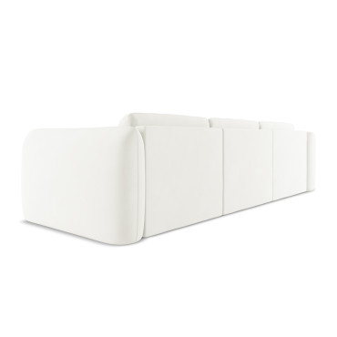 Sofa d'angle Hoku Chenille White