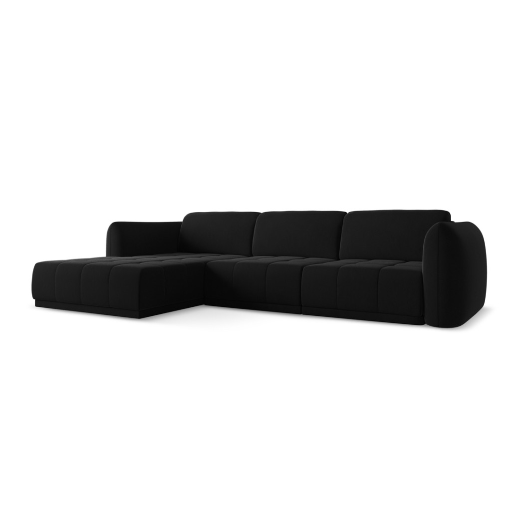 Sofa d'angle Hoku Velours Black