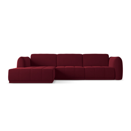 Sofa d'angle Hoku Velours Burgundy