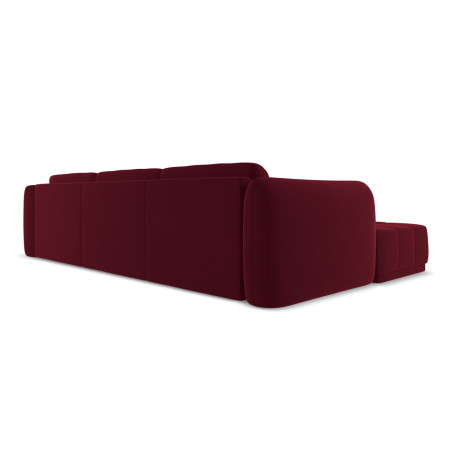 Sofa d'angle Hoku Velours Burgundy