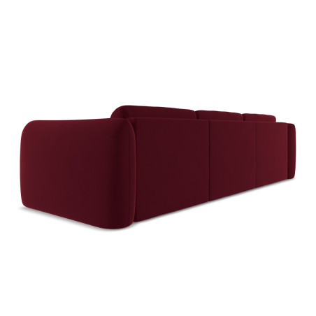 Sofa d'angle Hoku Velours Burgundy