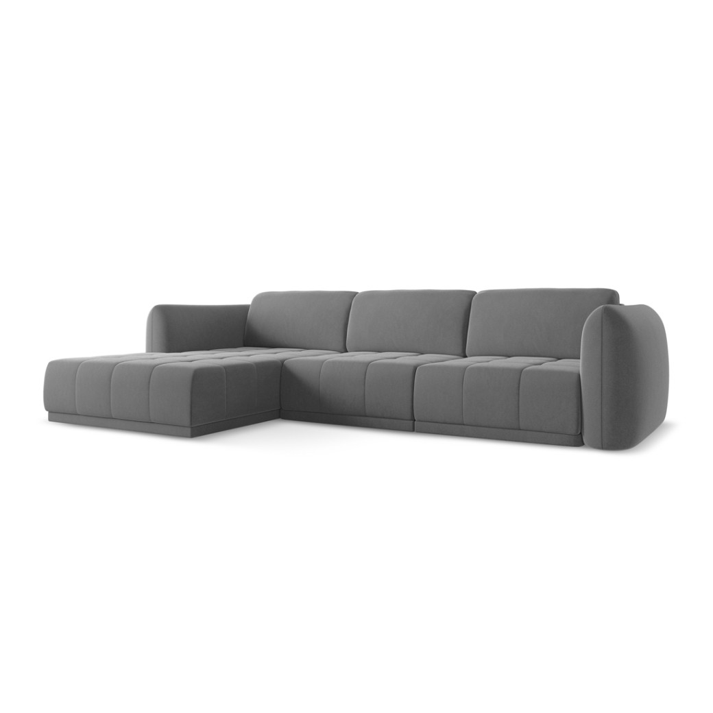 Sofa d'angle Hoku Velours Gray