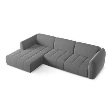 Sofa d'angle Hoku Velours Gray